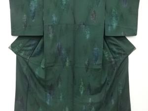 樹木模様　小紋着物